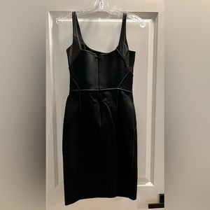 J Mendel leather trimmed dress